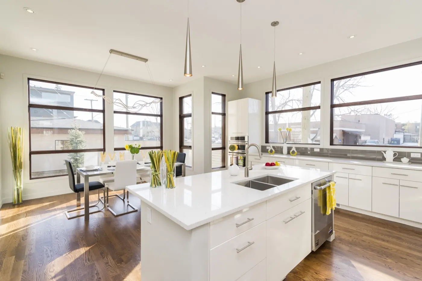 Illustrative residential kitchen interior